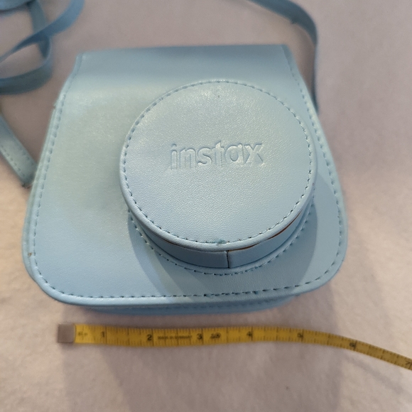 Instax camera case. A soft blue bag would be a great addition to a camera gift. - Picture 6 of 10